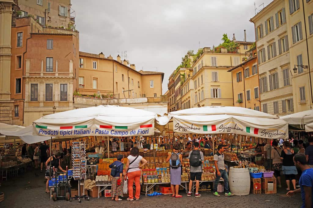 Marché de campo di fiori à Rome