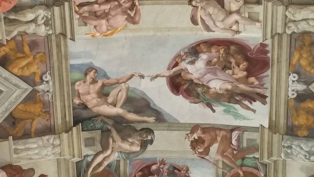 Plafond de la Chapelle Sixtine par Michel-Ange au Vatican