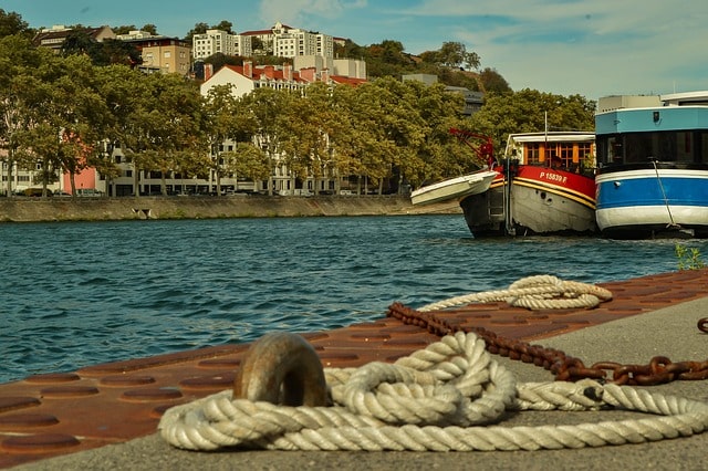 Les quais du Rhône et de la Saône à Lyon