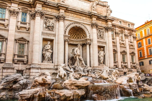 La Fontaine de Trevi à Rome