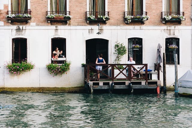 Famille à Venise