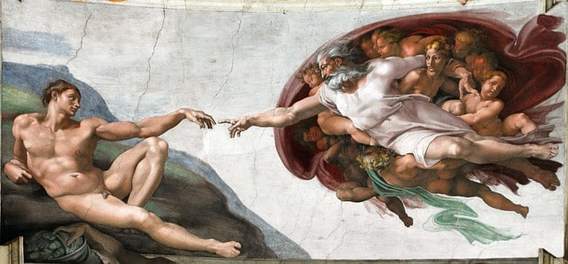 La magnifique fresque peinte par Michel-Ange au plafond de la Chapelle Sixtine