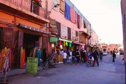 Rue de Mellah à Marrakech