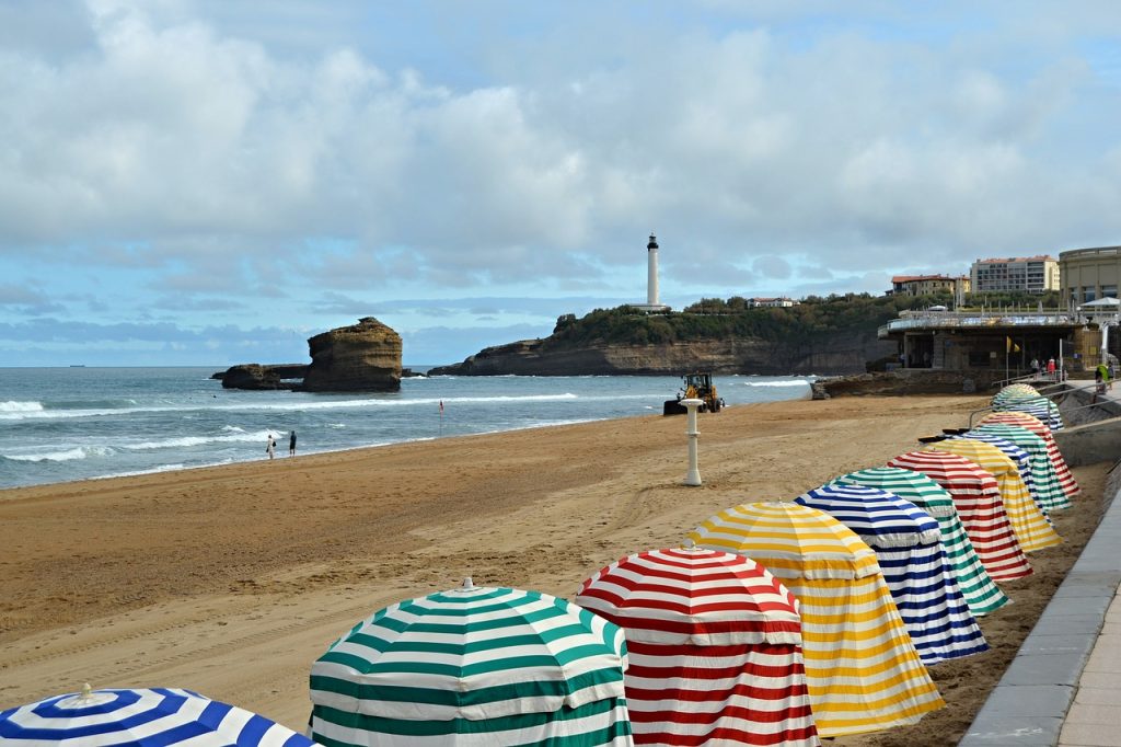 Plage de la côte des Basques, à Biarritz