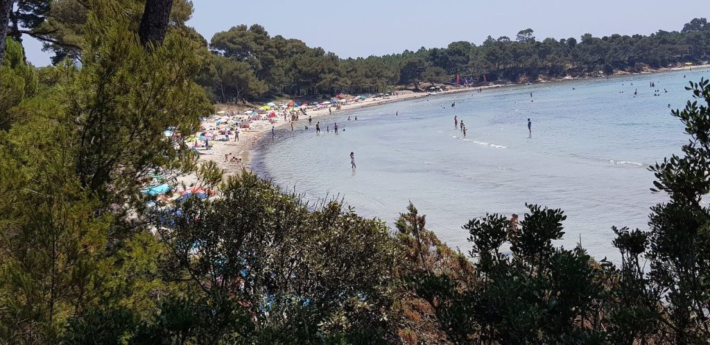 La plage de l'Estagnol à Bormes-les-Mimosas