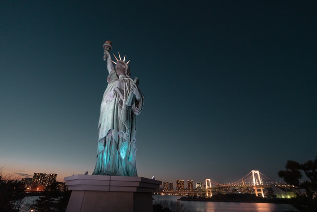 La statue de la liberté sur l’île d’Odaiba à Tokyo