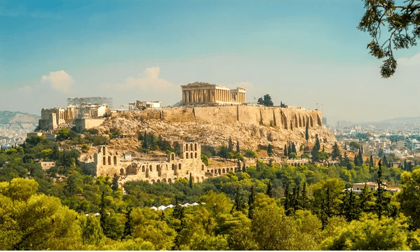 La célèbre Acropole d'Athènes