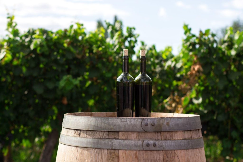 bouteille de vin grec à Athènes