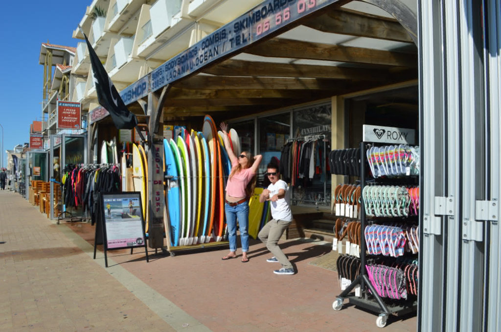 Shopping à Lacanau