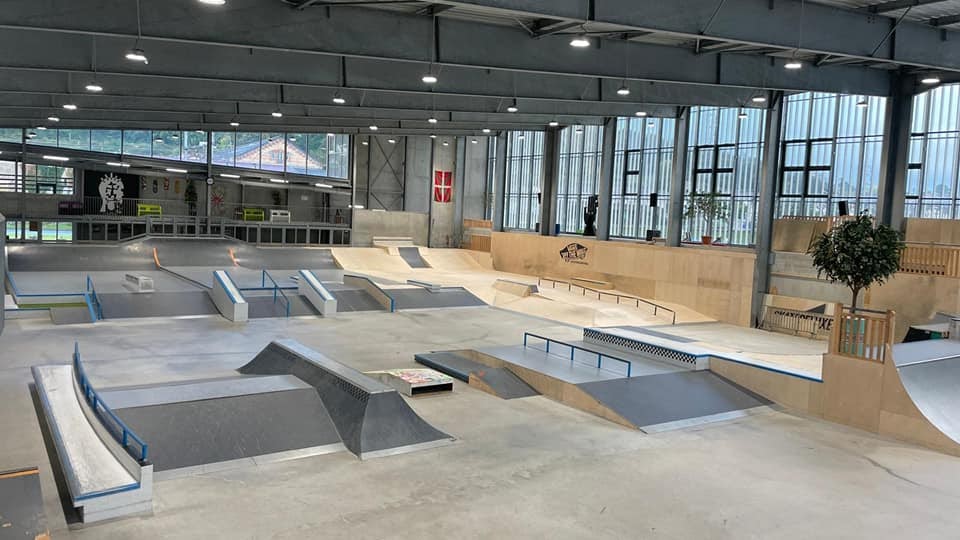 skatepark indoor de Biarritz.