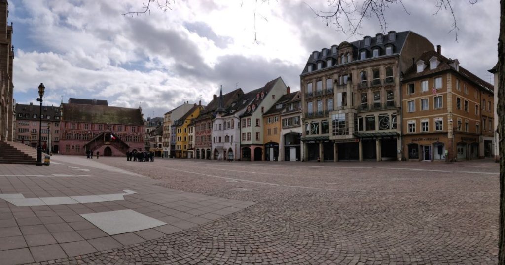 La place de la Réunion Mulhouse