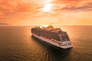 coucher de soleil croisière avec un bébé