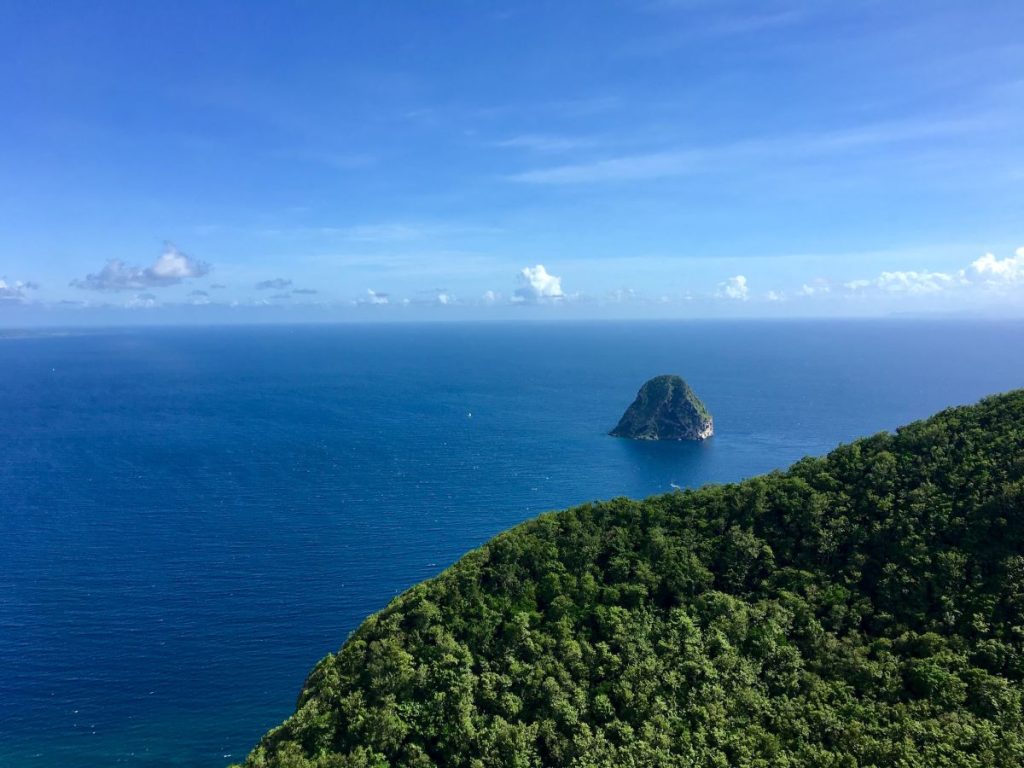 vue aérienne de la Martinique