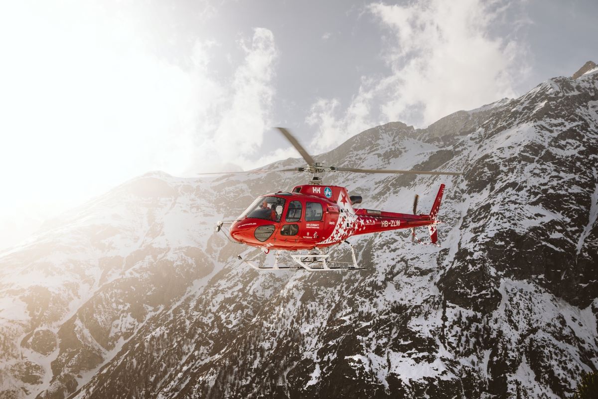 hélicoptère en Savoie
