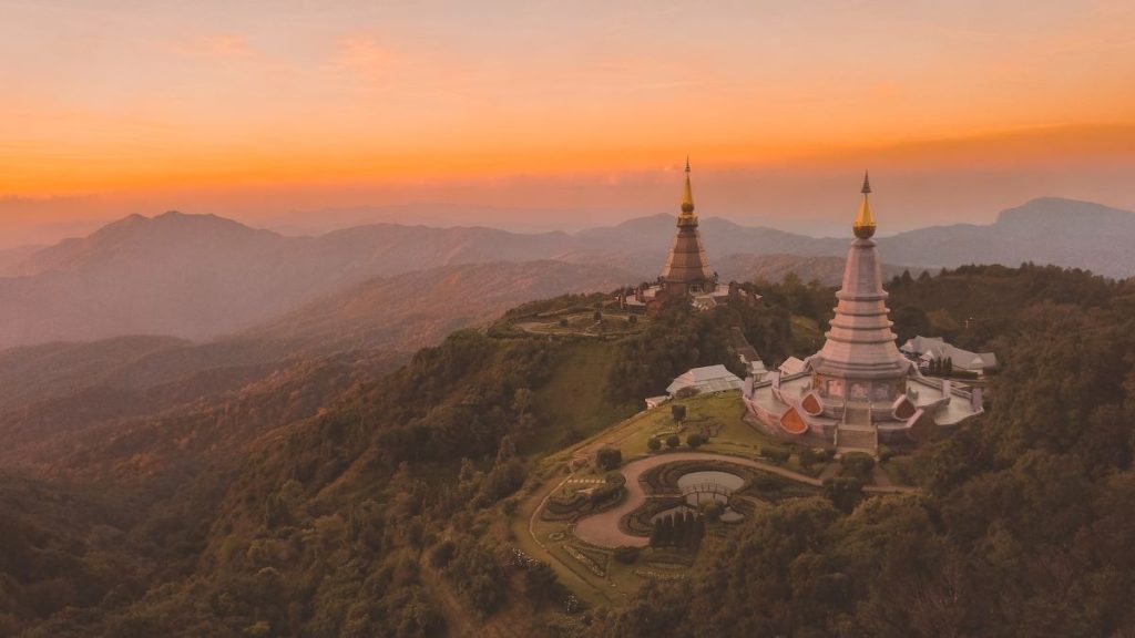coucher de soleil en Thailande