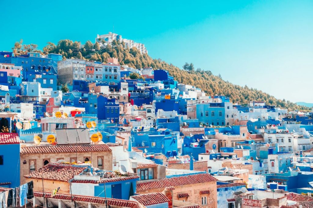 maisons bleues à Chefchaouen
