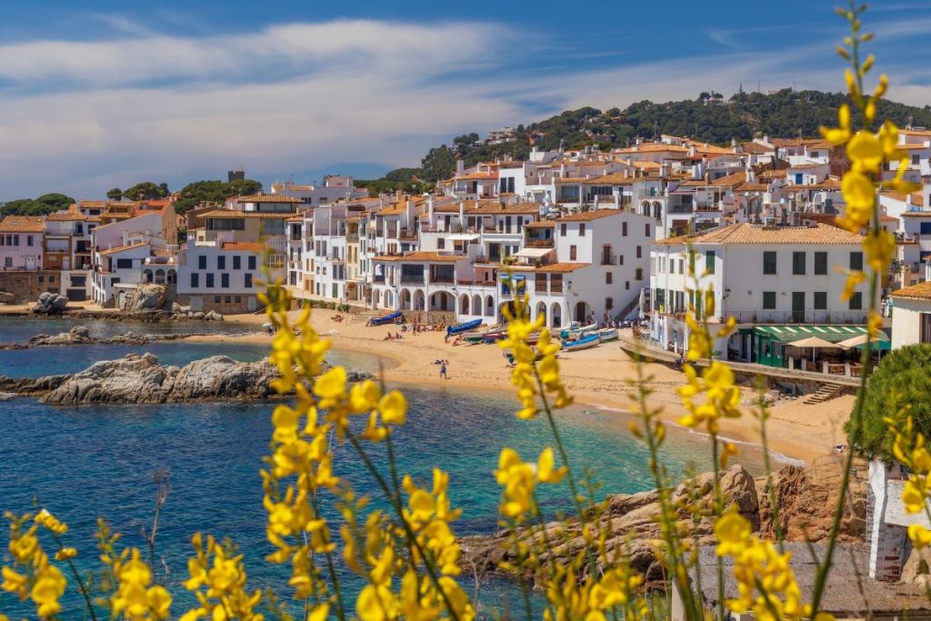 plage en Espagne avec du sable
