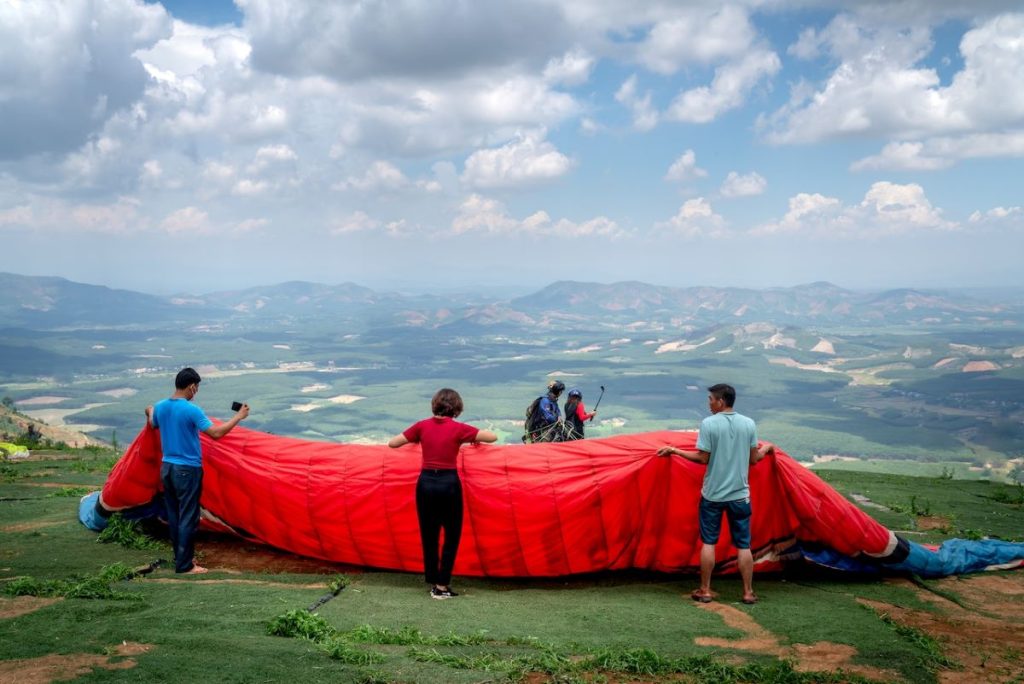 saut en parachute préparation
