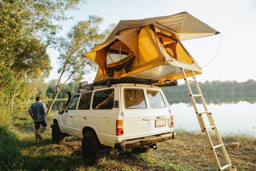 tente de toit sur 4x4