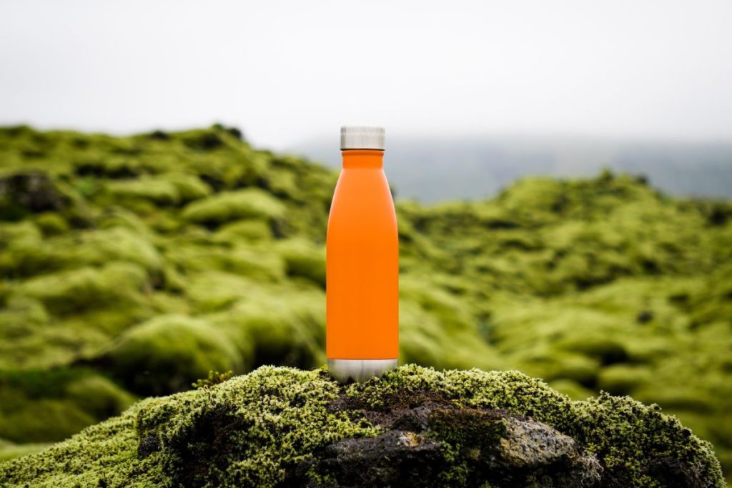 gourde réutilisable orange