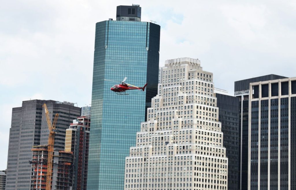 balade en hélicoptère au dessus de New York