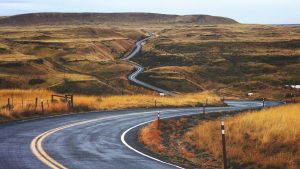 route pour vacances en famille