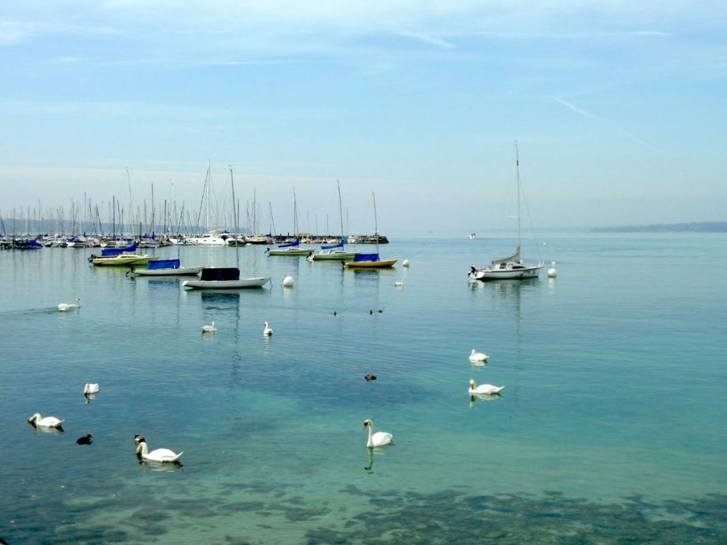 bateaux sur le Lac Leman